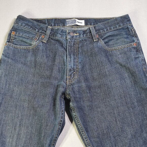 Signature by Levi Strauss jeans Bootcut men's size 34x30 dark washed blue - Picture 2 of 10
